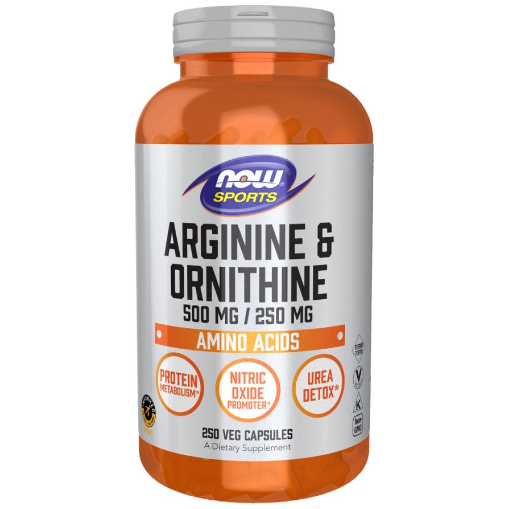 Arginine/ornithine 500/250 mg - 250 capsules