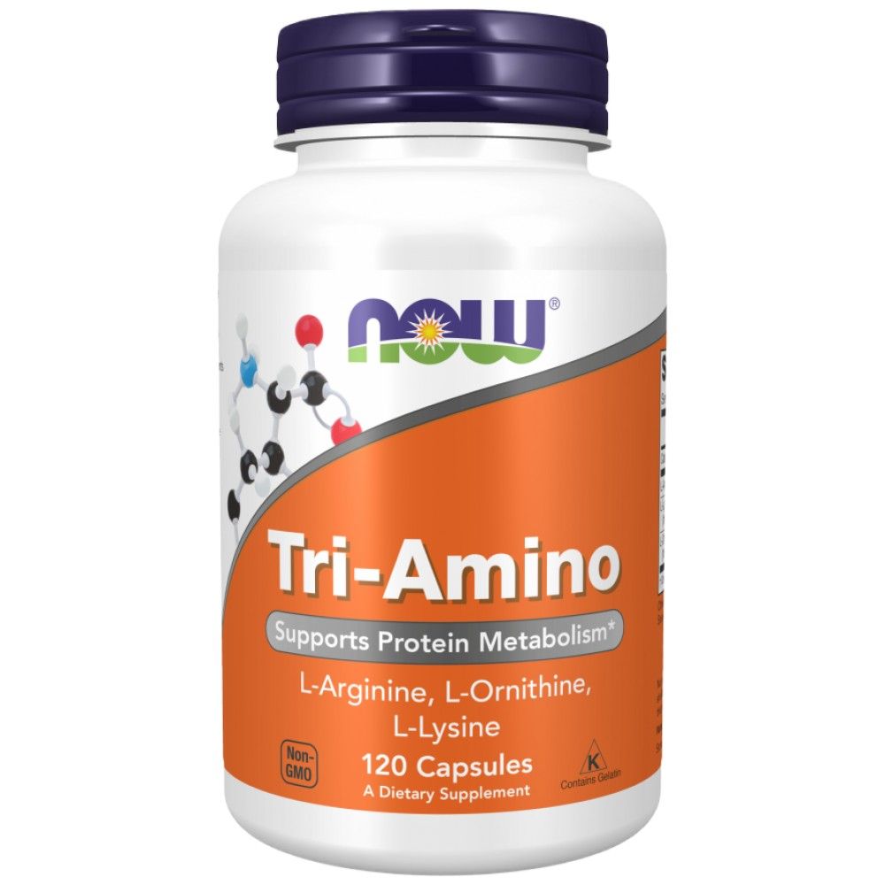 Tri-amino/l-arginine L-Ornithine L-lysine - 120 capsules