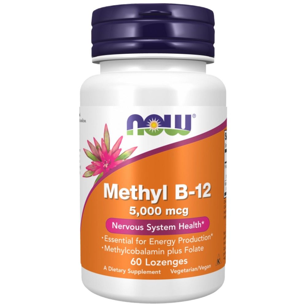 Méthyl B-12 5000 MCG | avec l'acide folique Quatrefolic® - 60 comprimés sublinguaux