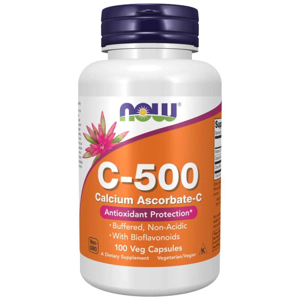 Vitamine C-500 | Calcium Ascorbate-C - 100 capsules