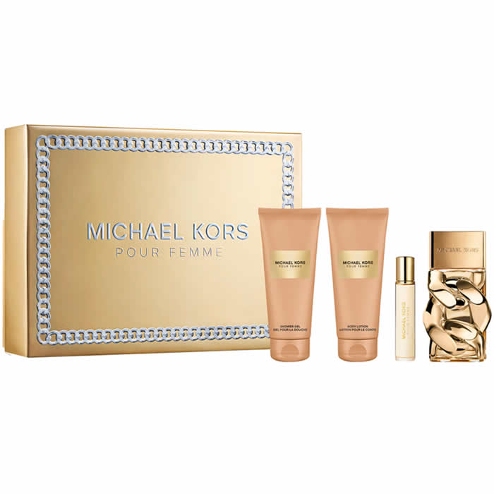 <tc>MICHAEL KORS</tc> Pour Femme Eau De Parfum Vaporisateur 100 ml Coffret 4 Pièces