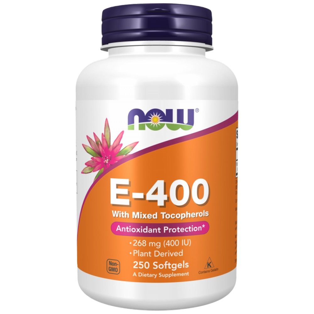 Vitamine E-400 IU D-alpha - 250 capsules de gel