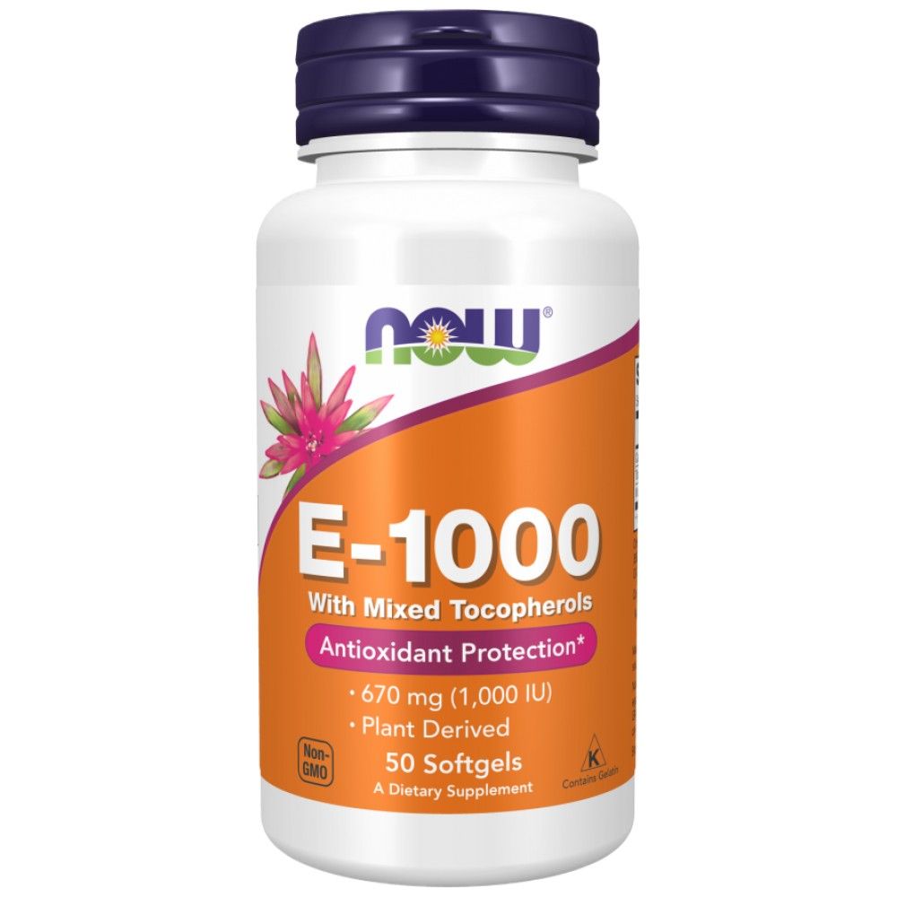 Vitamine E-1000 Natural - 50 capsules de gel