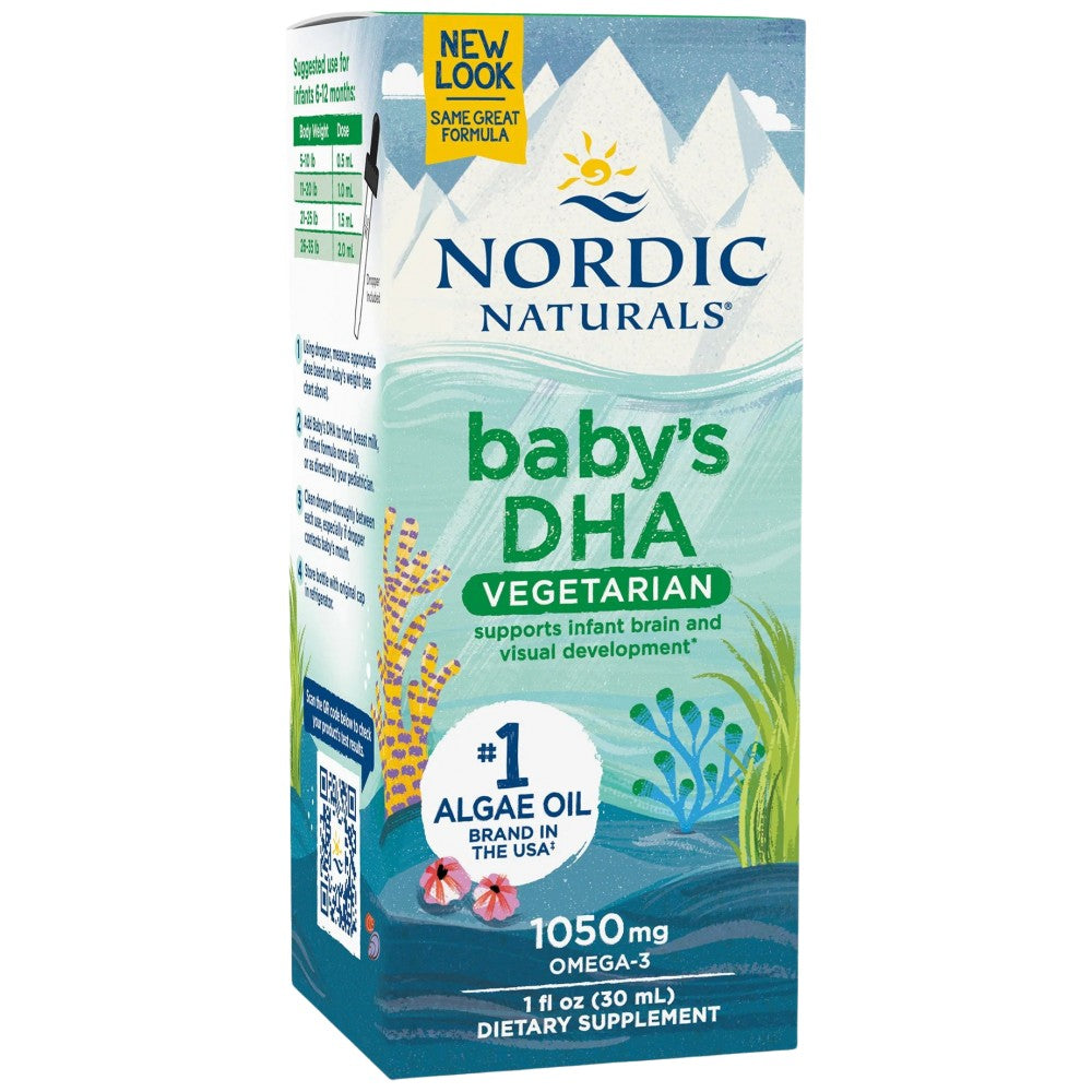 Dha de bébé | 1050 mg oméga-3 Végétarien - 30 ml