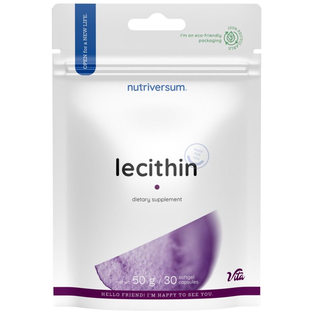Lécithine 1200 mg | De l'huile de soja - 30 softgels