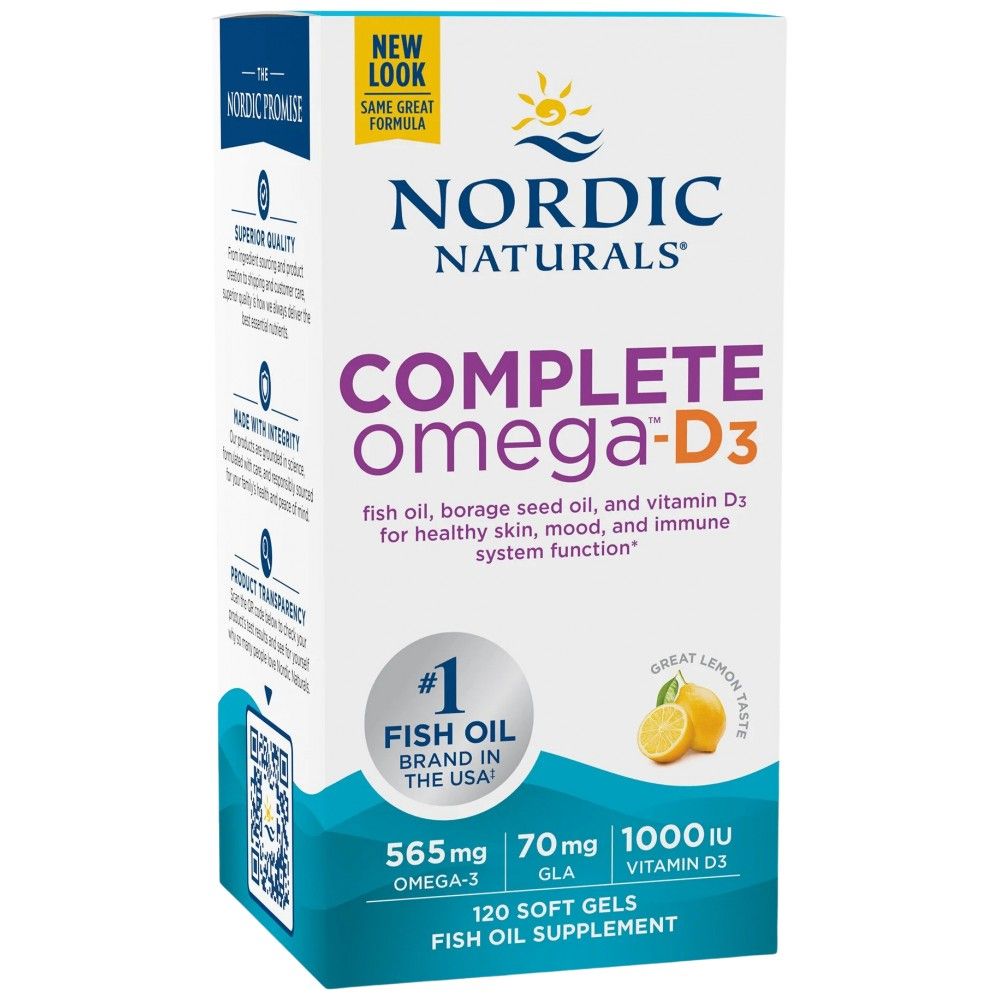 Oméga-D3 complet 565 mg - 120 capsules de gel