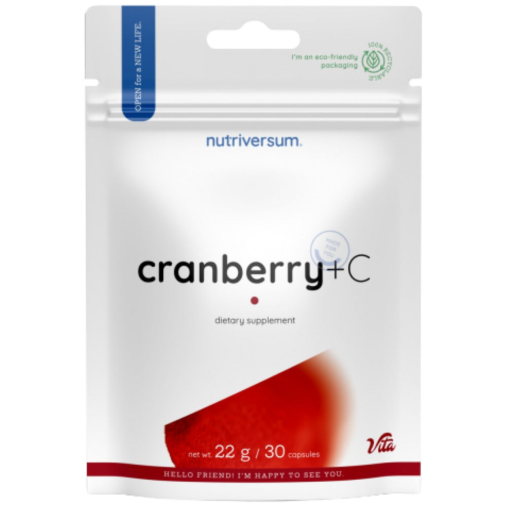 Capes aux canneberges + vitamine C - 30 capsules