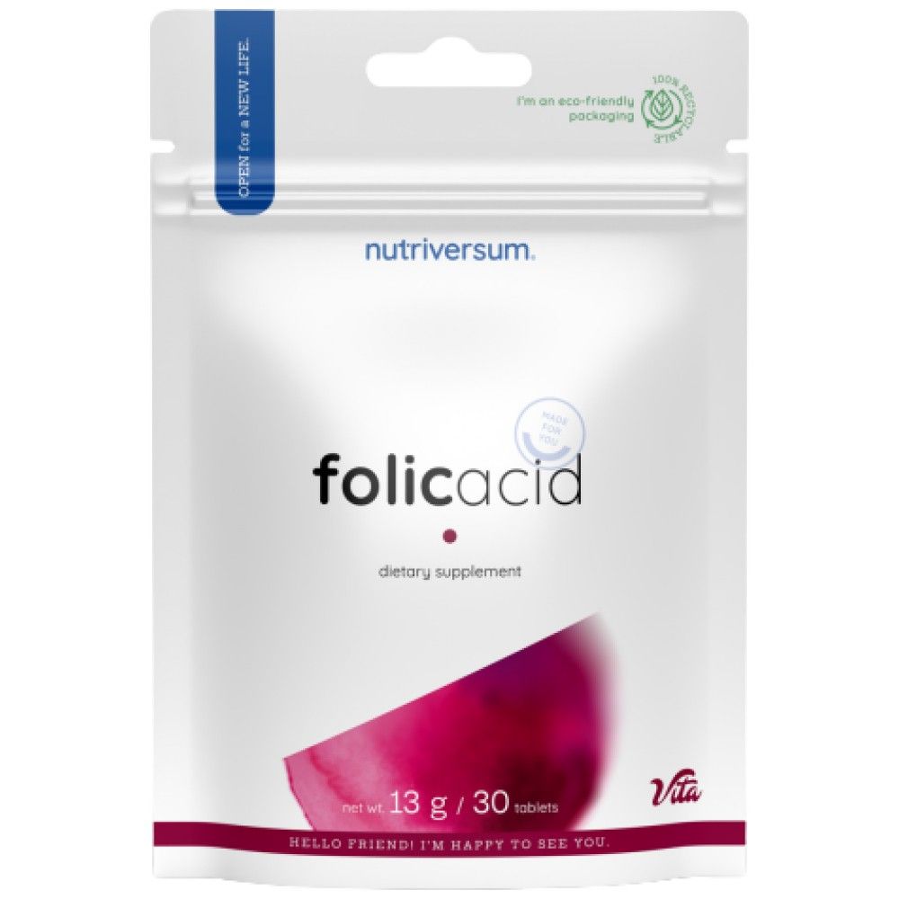 Acide folique 500 mcg - 30 comprimés