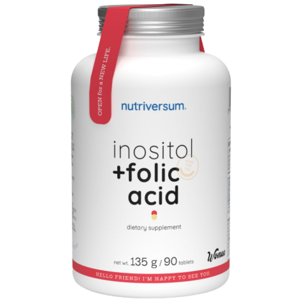 Inositol + acide folique pour femmes - 90 comprimés