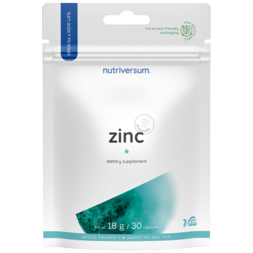 Caps de zinc | 25 mg d'oxyde de zinc - 30 capsules