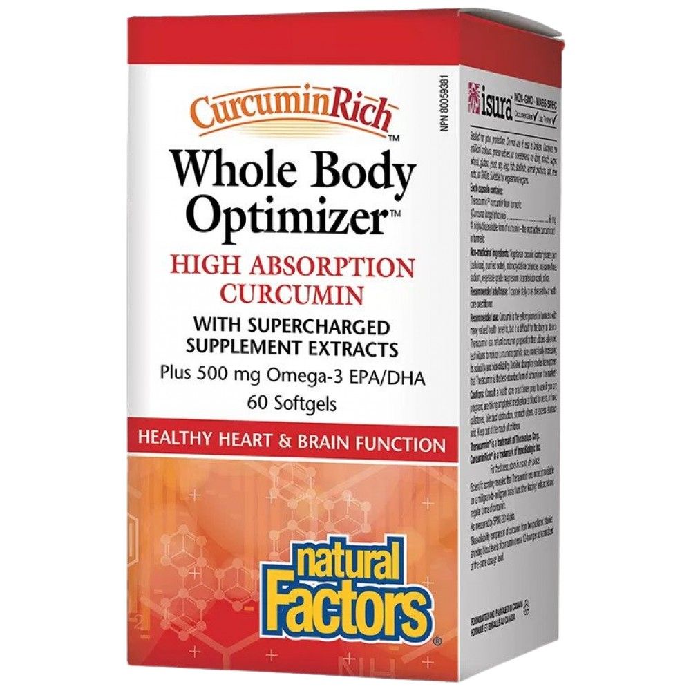Curcuminrich ™ | Corps Optimizer entier ™ - 60 capsules de gel