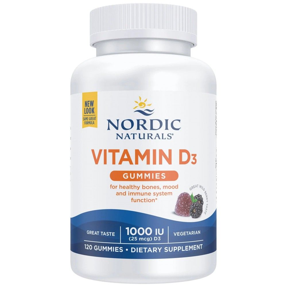 Gummies de vitamine D3 1000 UI - 120 Gummies