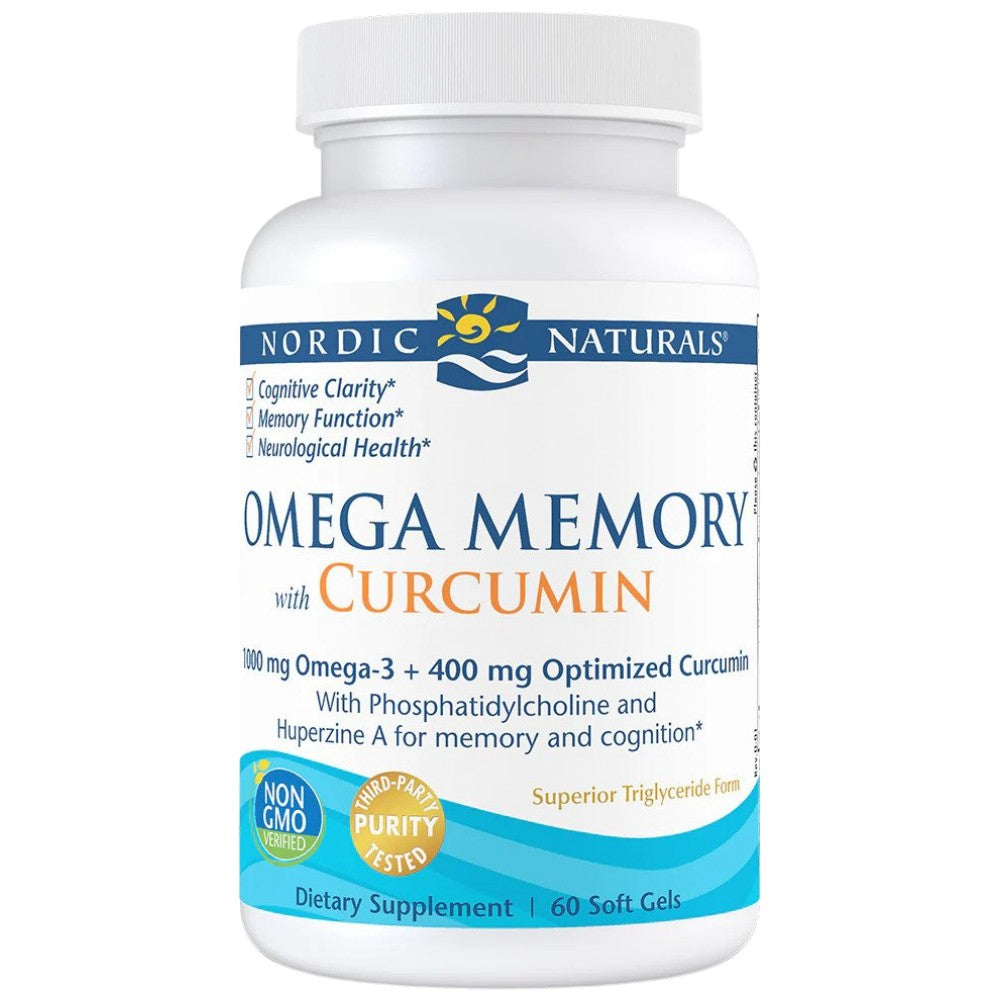 Mémoire oméga avec curcumine - 60 capsules de gel
