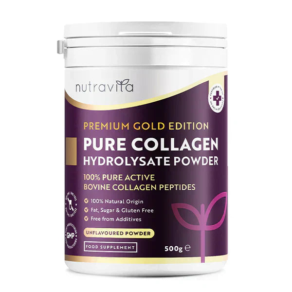 Poudre de collagène bovine 100% pur 20000 mg peptan® 500 g, (25/50 doses)