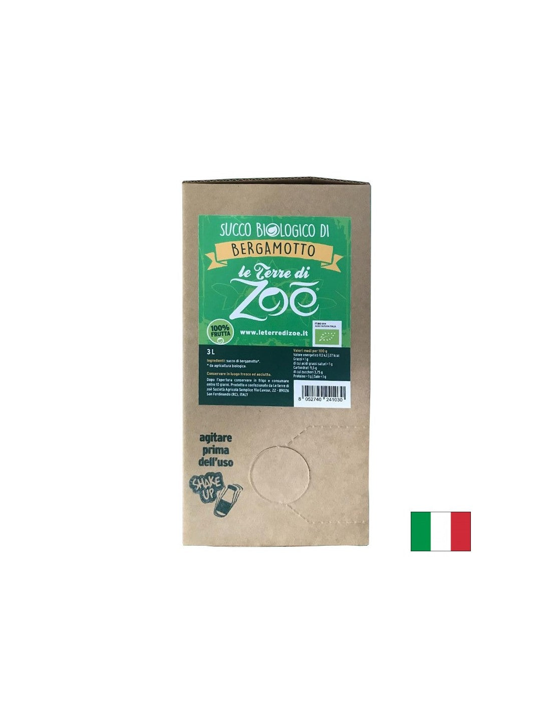 Jus de bergamote 100% biologique, 3 L