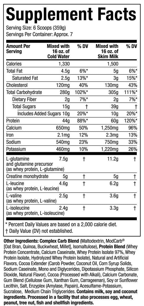 Gain de masse à 100% | High-Protein - Exp Date: 30.11.2024 - 2300 grammes
