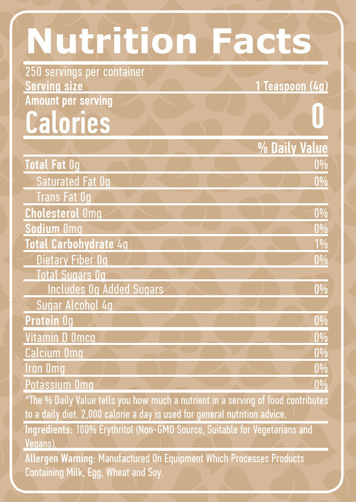 100% érythritol naturel - 1,00 kg
