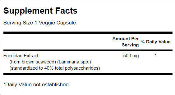 Extrait de fucoidan maximum 100% pur - 60 capsules