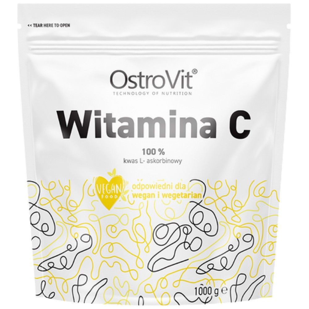 100% de poudre de vitamine C - 500 grammes