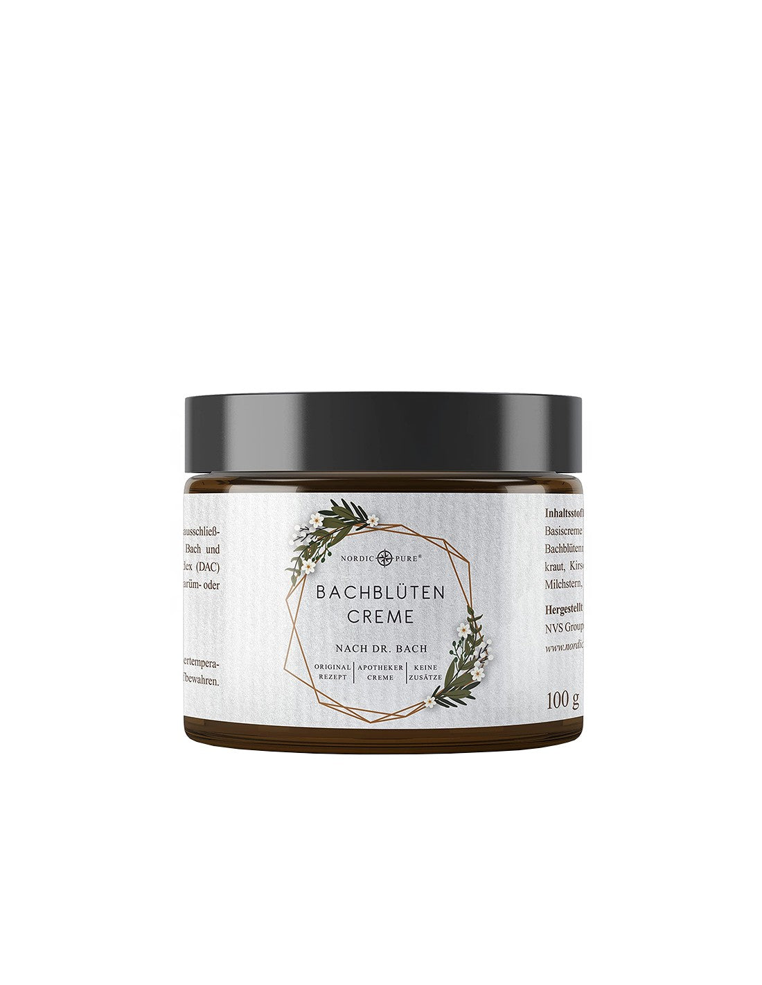 Crème avec des essences de fleurs - Selon la méthode du Dr Bach, 100 g