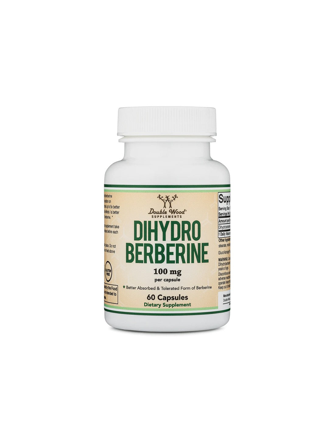 Dihydroberberine - diabète et cholestérol élevé, 100 mg, 60 capsules