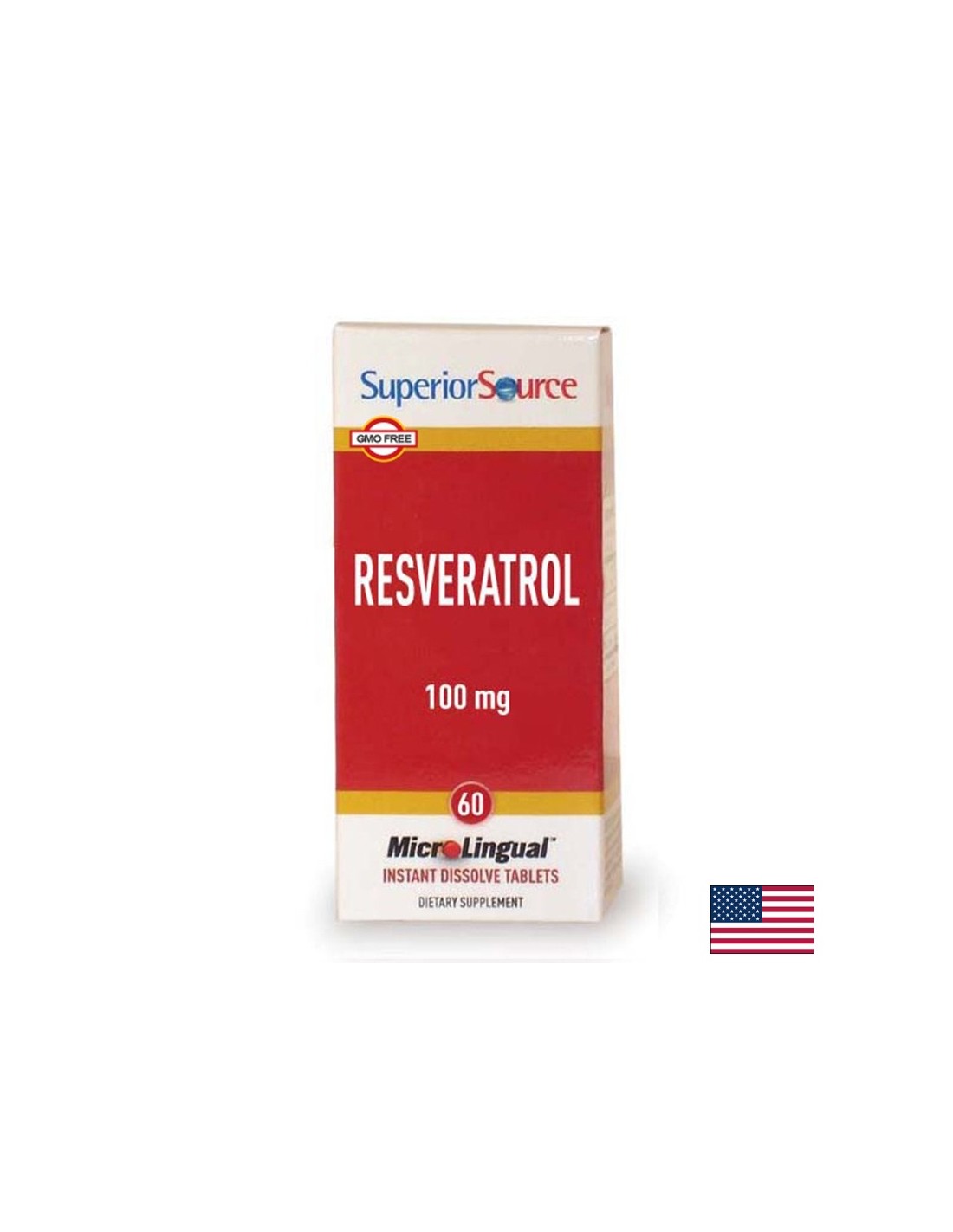 Antioxydant - Resvératrol 100 mg + réglisse, 60 comprimés sublinguaux