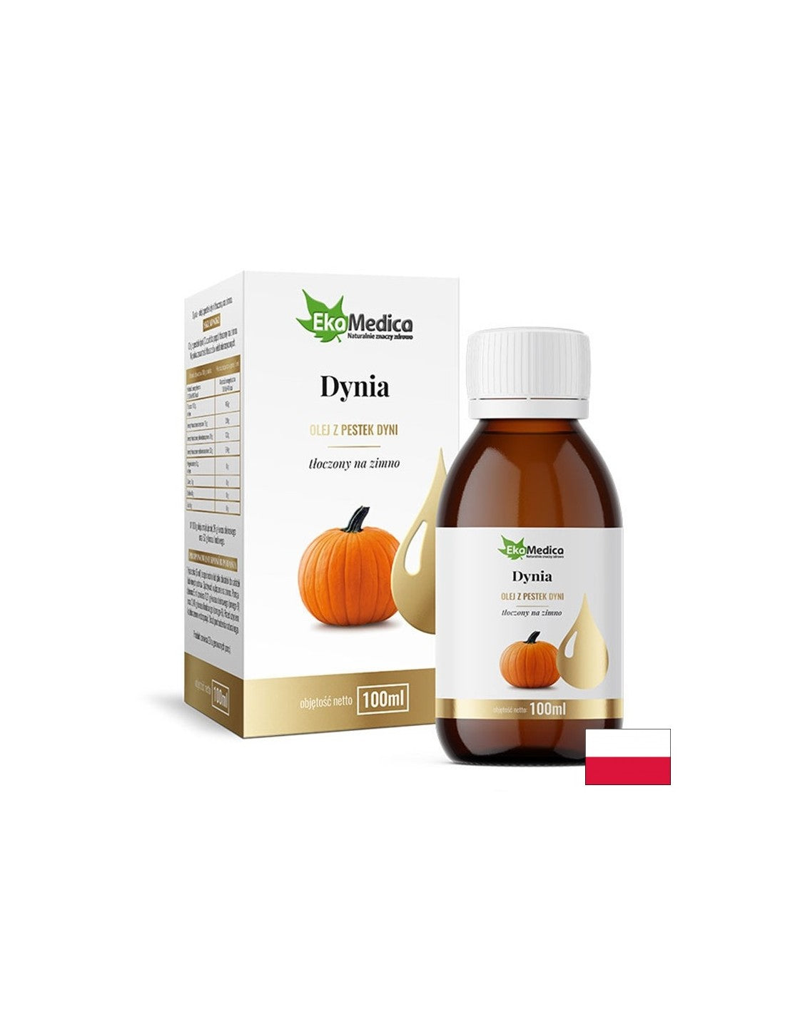 Huile de graines de citrouille (pressée à froid), 100 ml