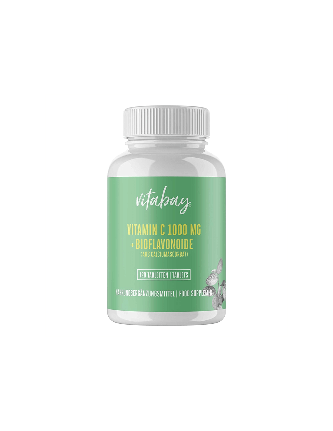 Immunité forte, os et dents sains - Vitamine C 1000 mg + bioflavonoïdes, 120 comprimés