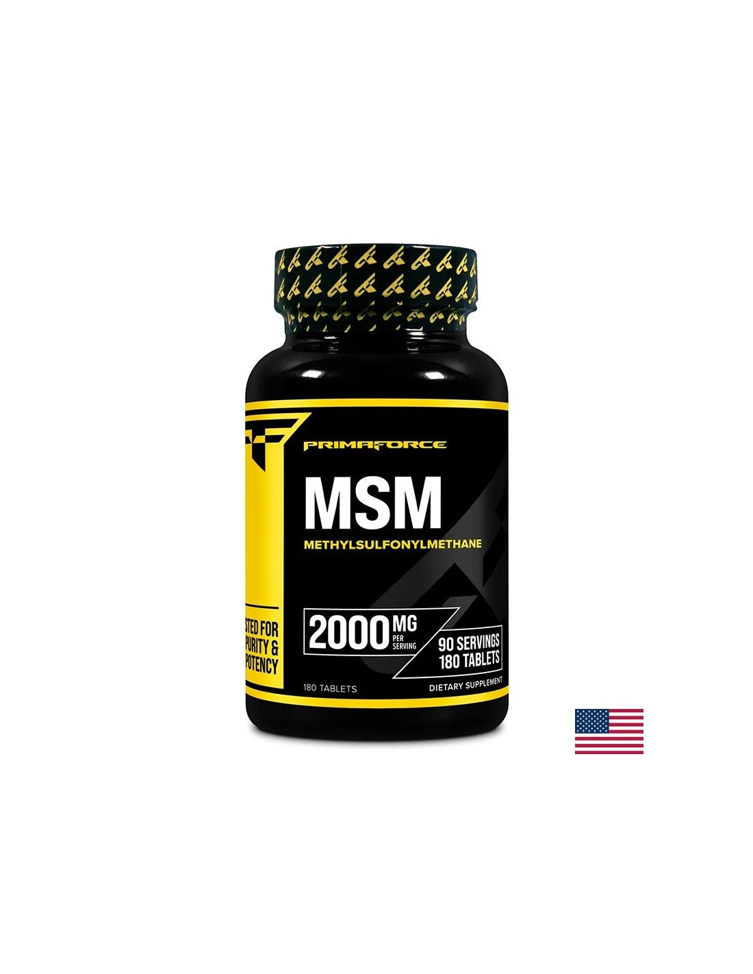Os et articulations - MSM (méthyl-sulfonyl-méthane), 1000 mg x 180 comprimés