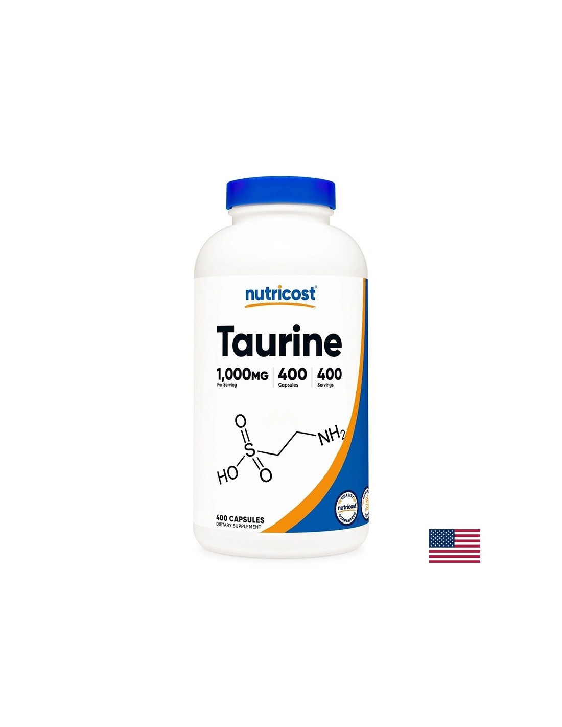 Fonction du nerf et du cerveau - Taurine, 1000 mg/400 capsules