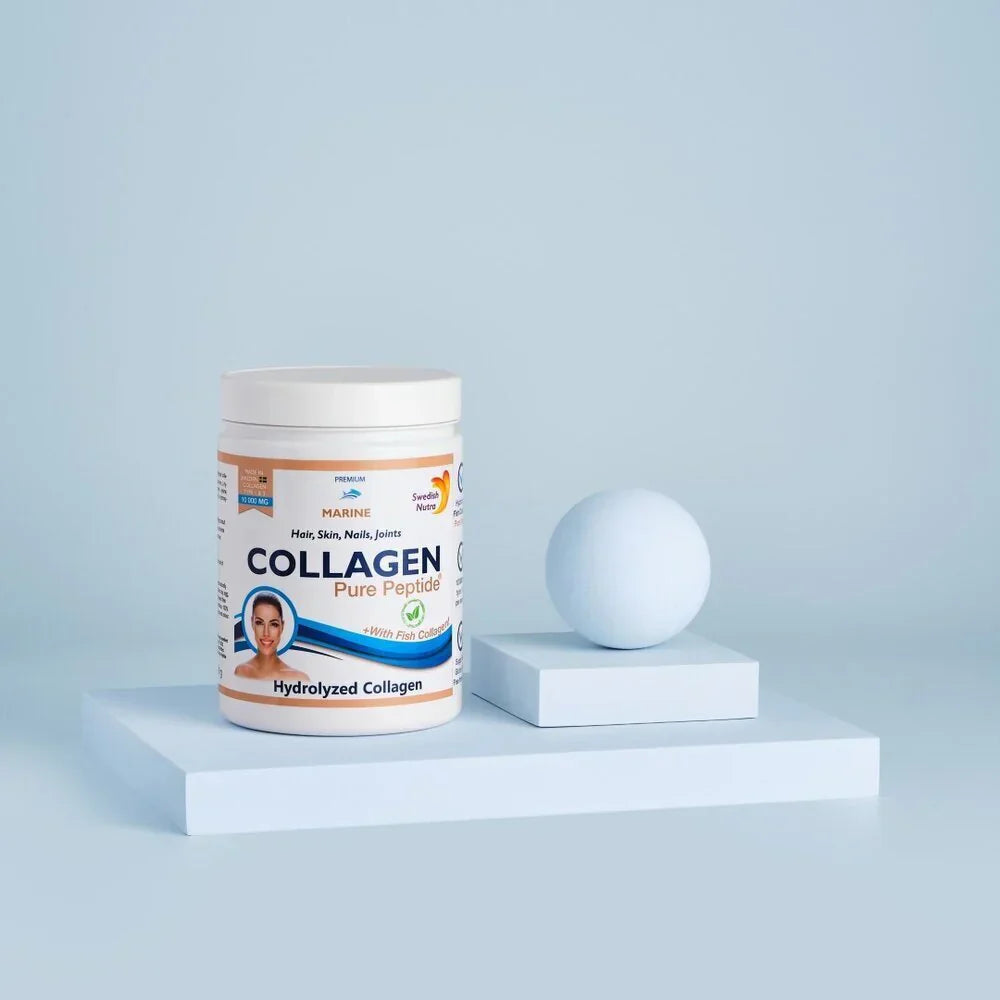 Poudre de collagène de poisson 10000 mg de peptide pur 300 g