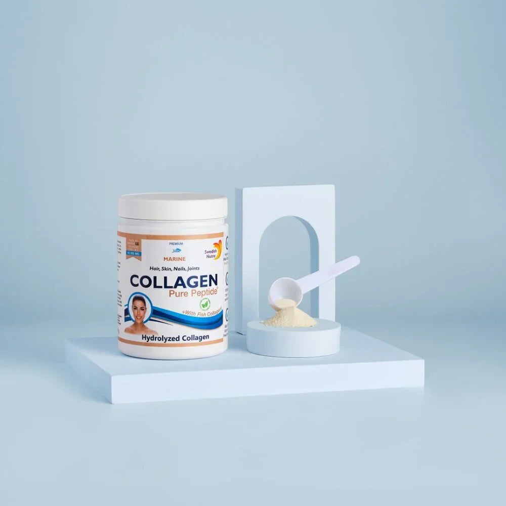 Poudre de collagène de poisson 10000 mg de peptide pur 300 g