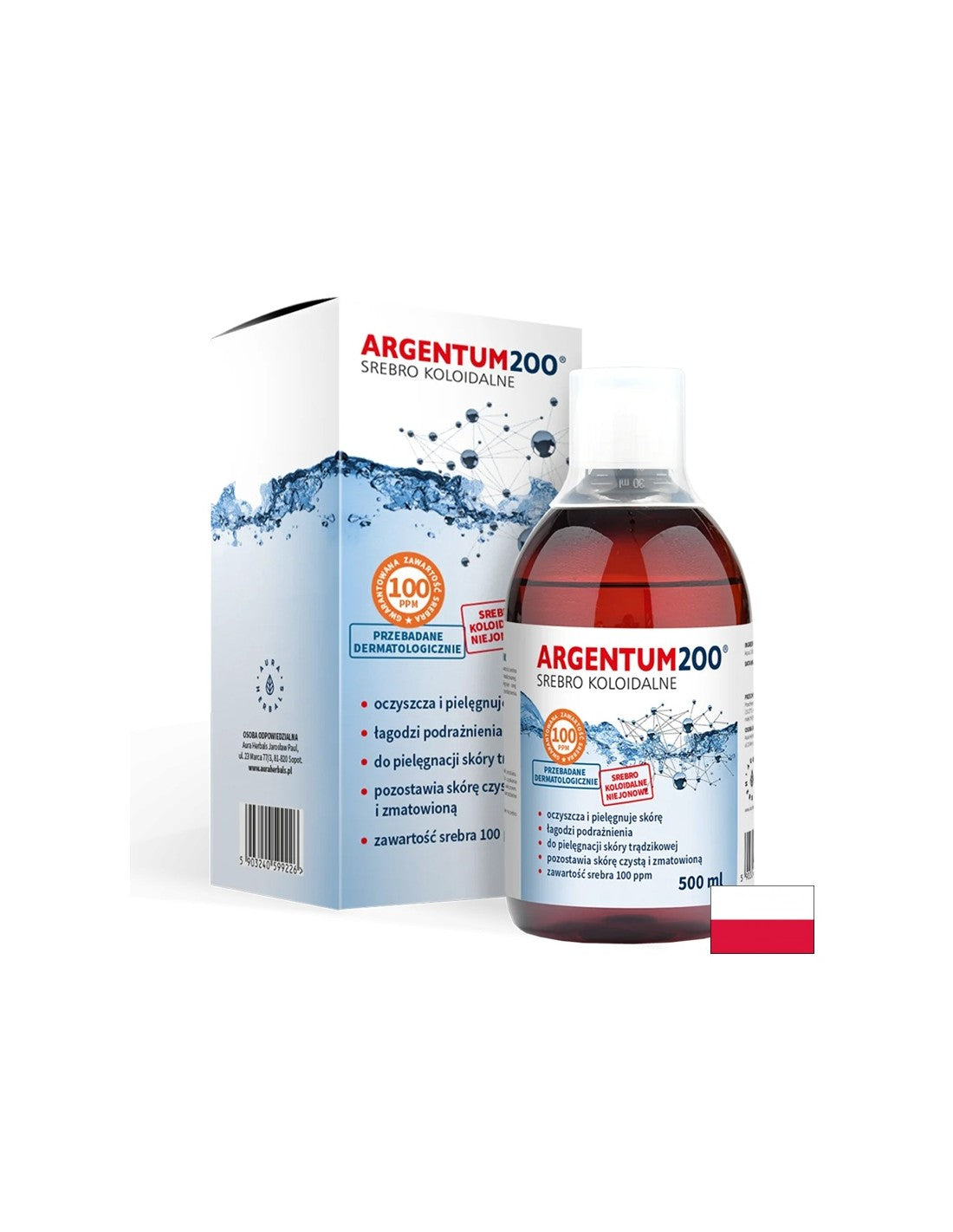 Argent colloïdal - 100 ppm, 500 ml