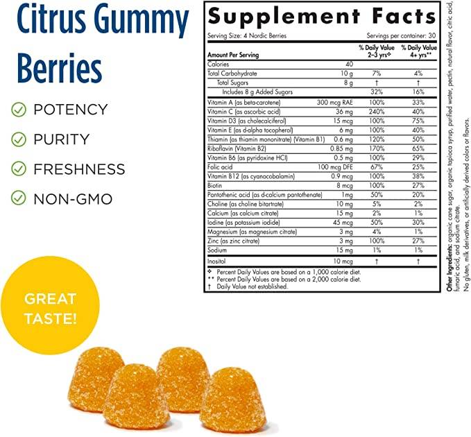 Nordic Berries Multivitamin - 120 Gummies