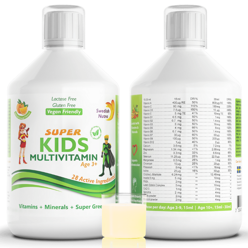 Super Kids children's multivitamins (3-12 years) - 500 ml - Nutra Best Europe