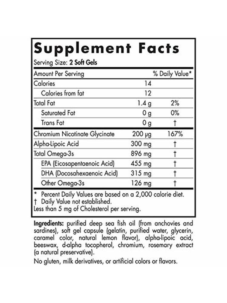 Gauchis sanguin oméga 896 mg - 60 capsules de gel