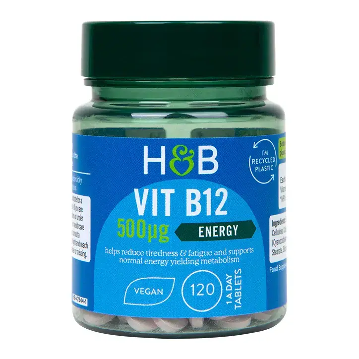 Vitamine B12 (vitamine B12) 500mcg 120 comprimés Holland & Barrett