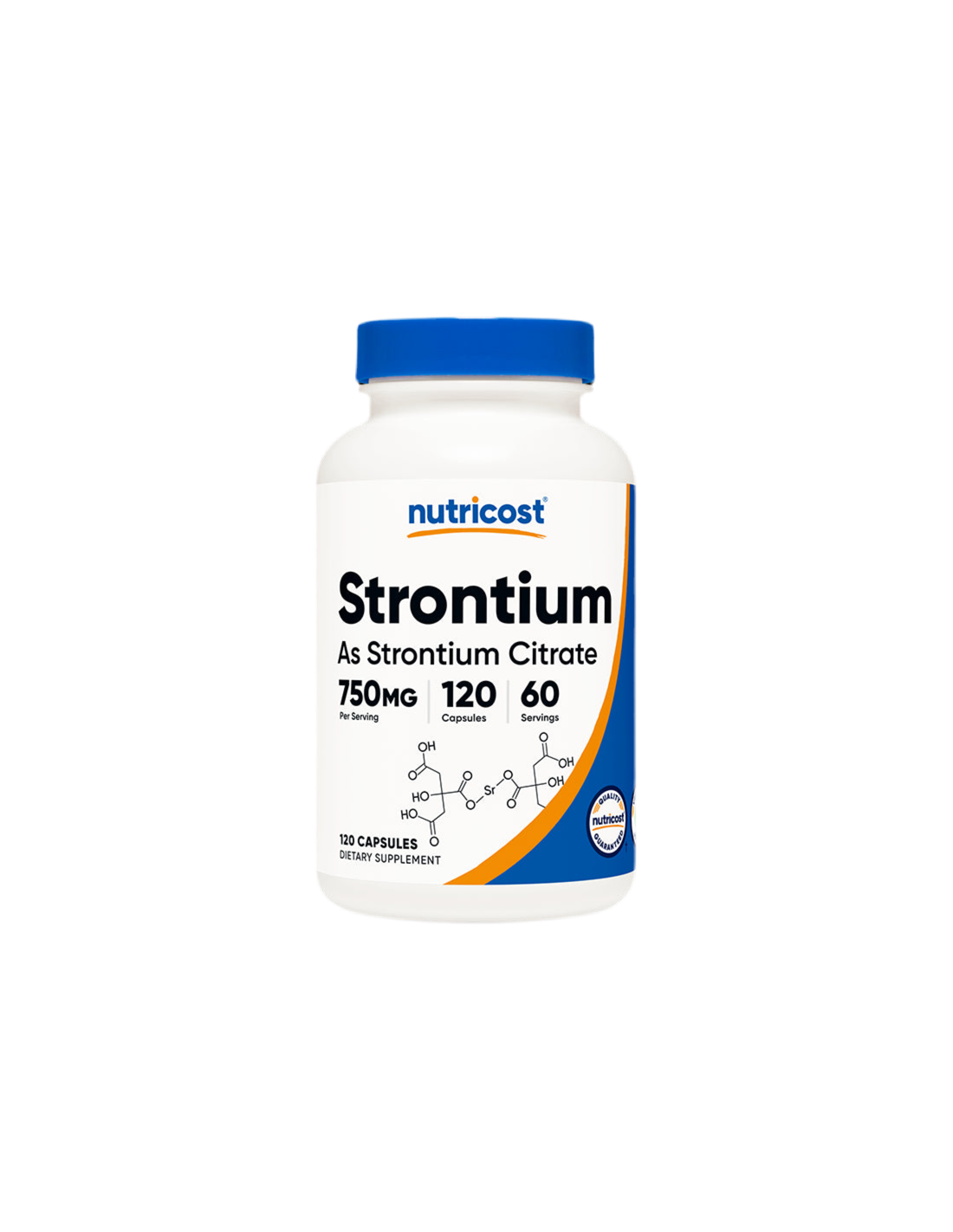 Os et articulations - Strontium (citrate), 120 gélules <tc>Nutricost</tc>