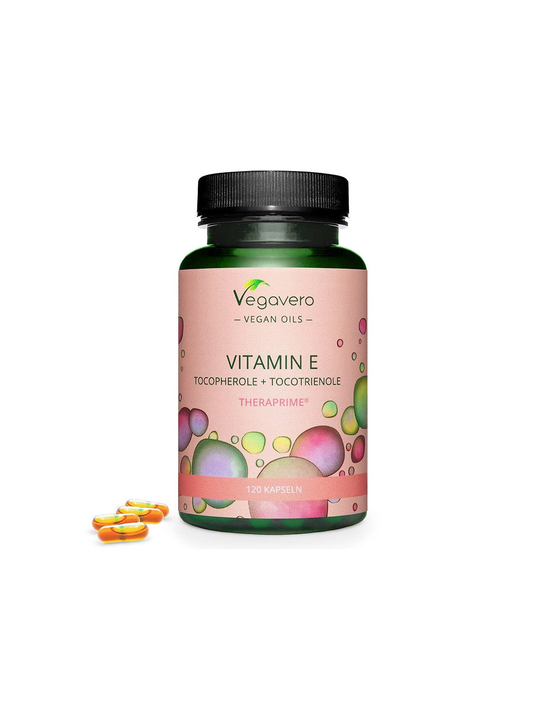 Vitamine E (Tocophérols mixtes + tocotriénols) - antioxydant, 120 capsules