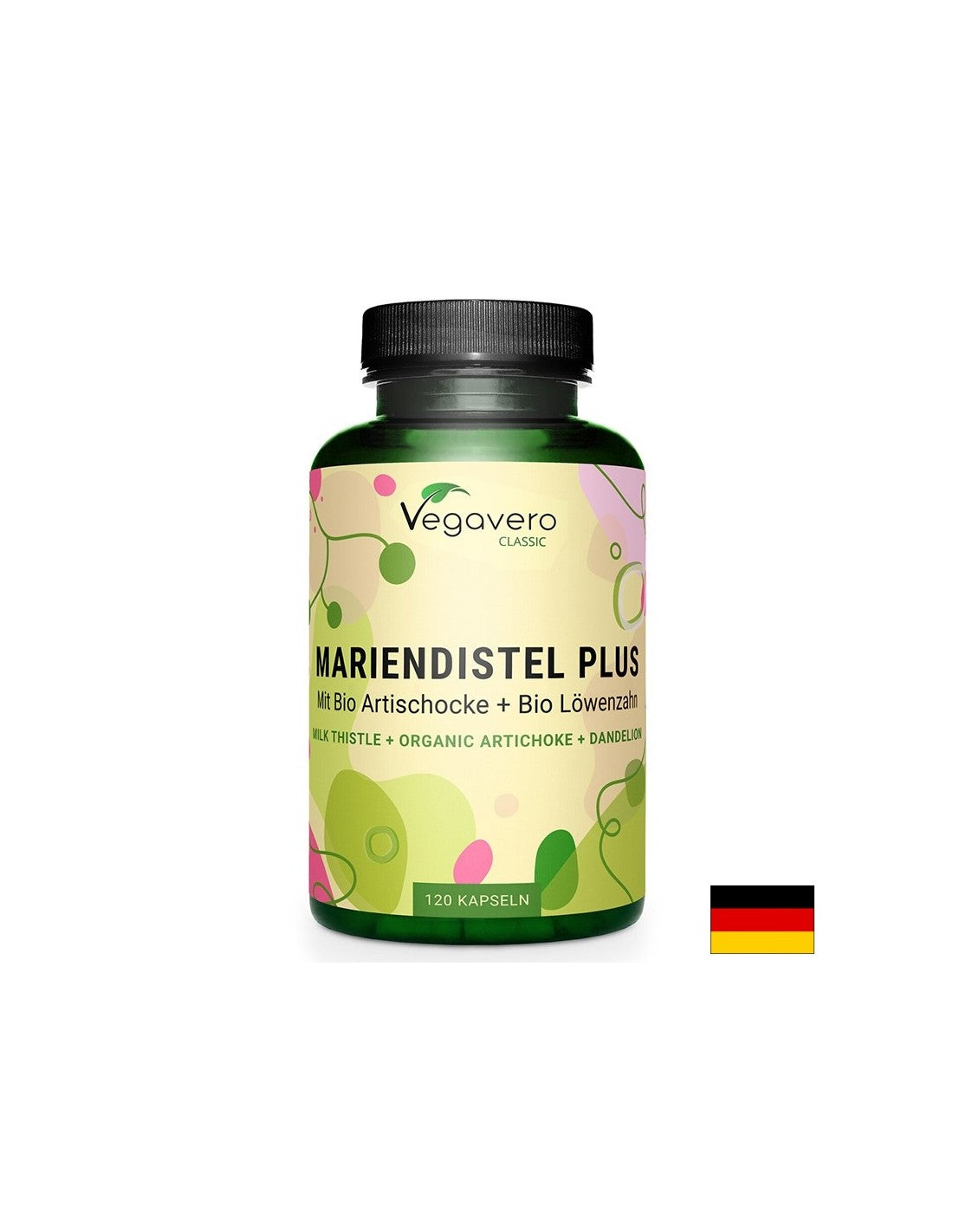 Foie et bile - Chardon-Marie + Artichaut et Pissenlit, 120 capsules <tc>Vegavero</tc>