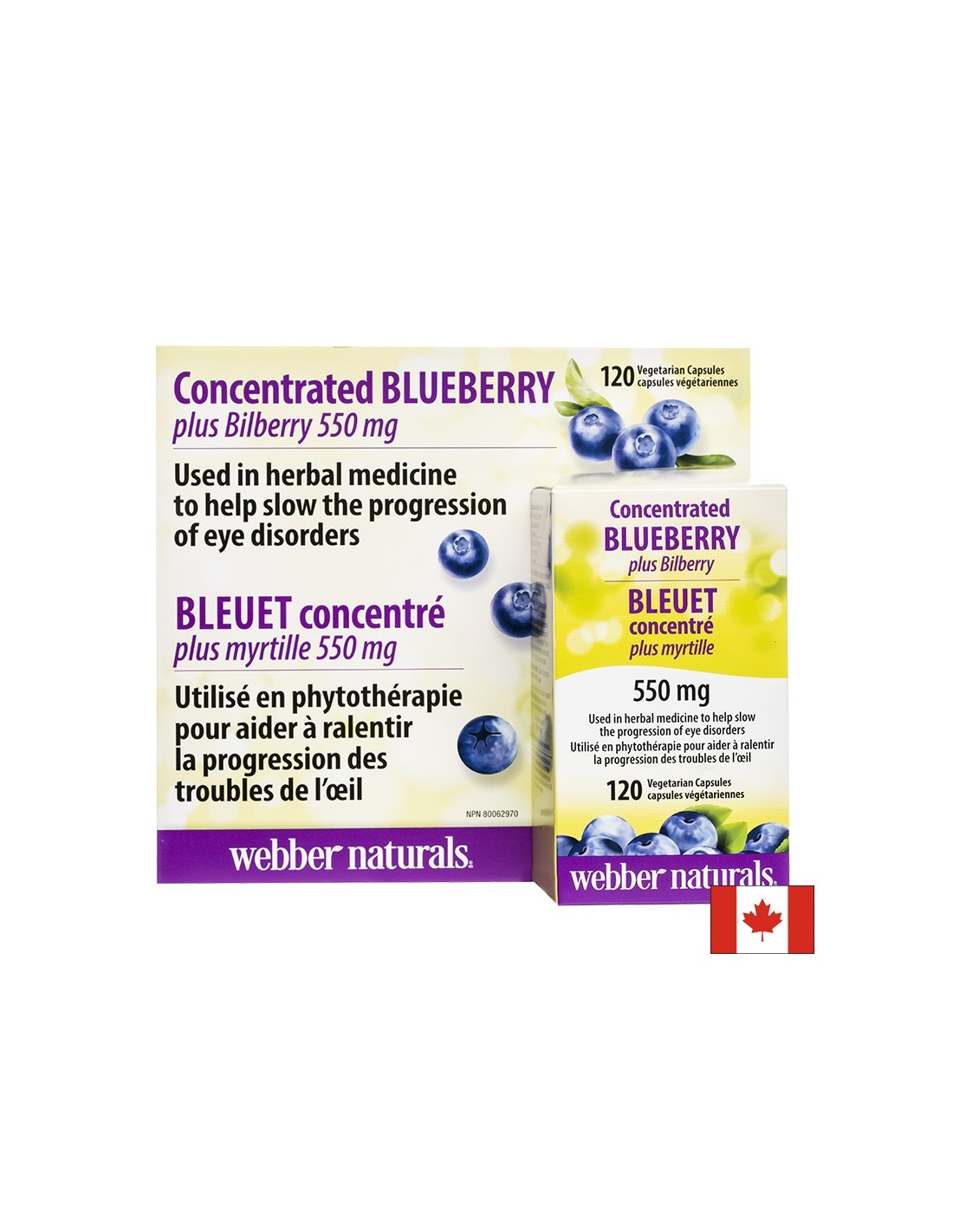 Système sanguin et vision - bleu + mûre, 120 capsules