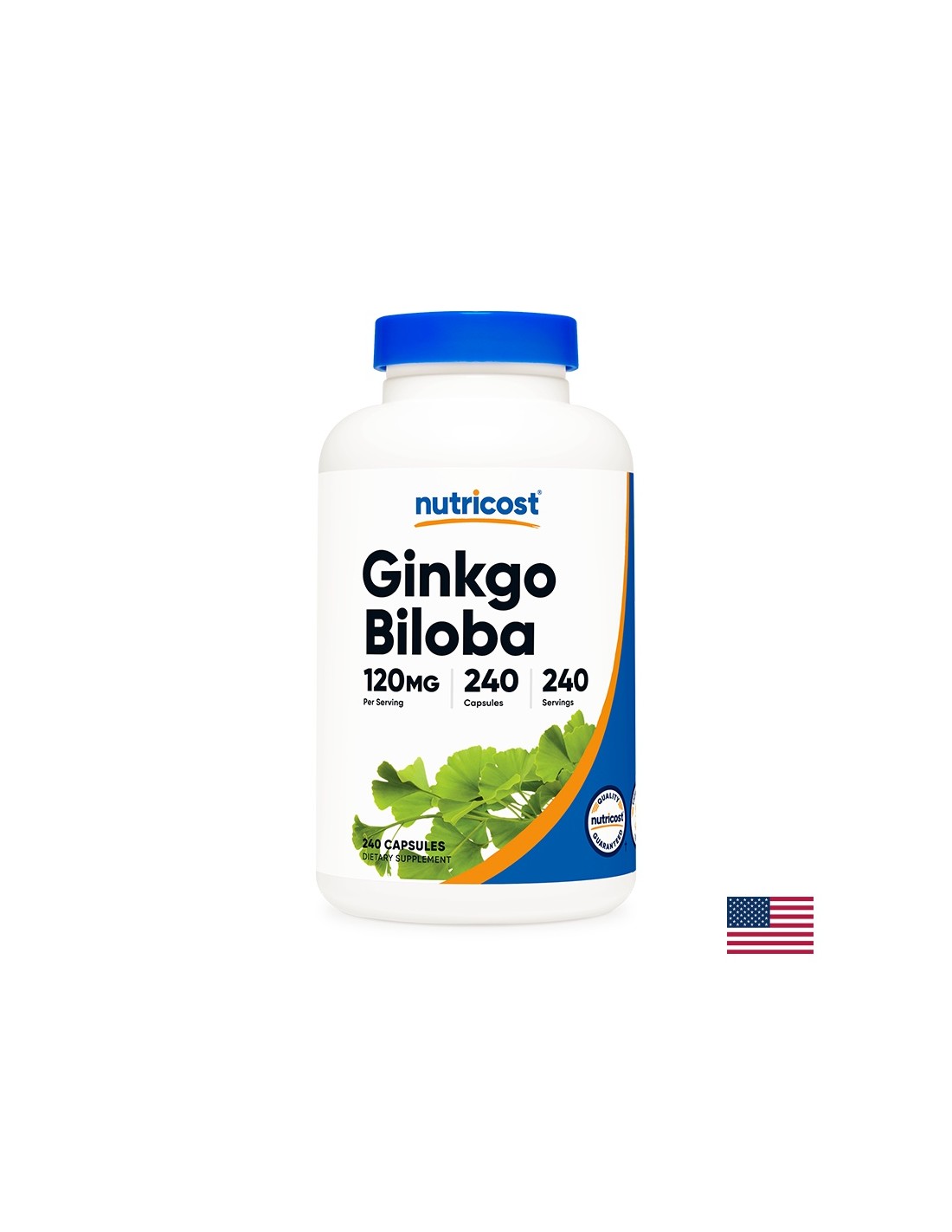 Mémoire - Ginkgo Biloba, 120 mg/ 240 gélules <tc>Nutricost</tc>