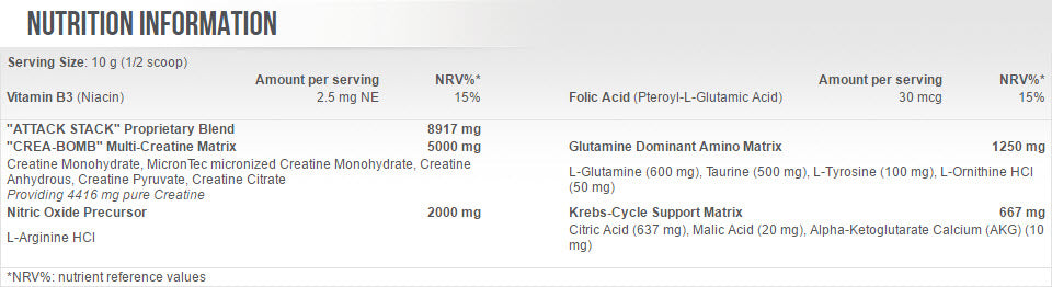 Attaque 2,0 0,320 kg