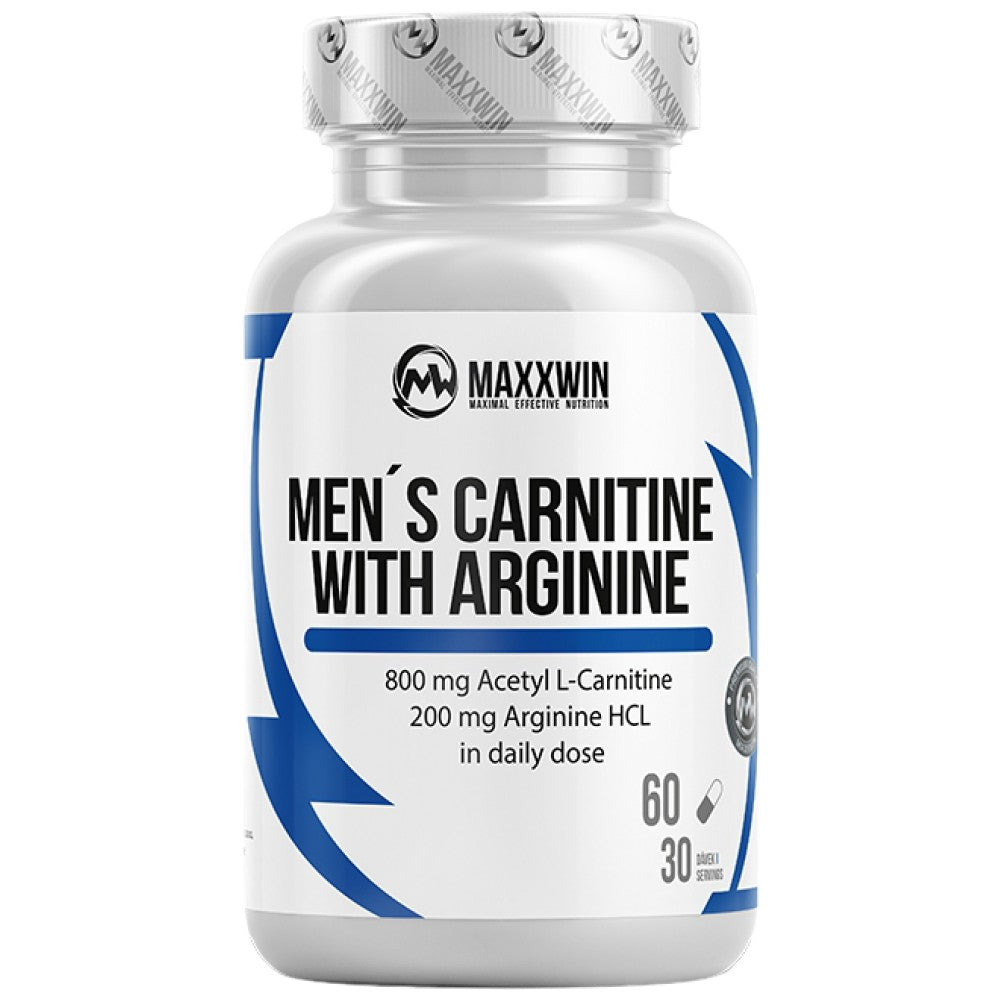 Carnitine pour hommes avec de l'arginine | Acétyl L-carnitine + L-arginine - 60 capsules