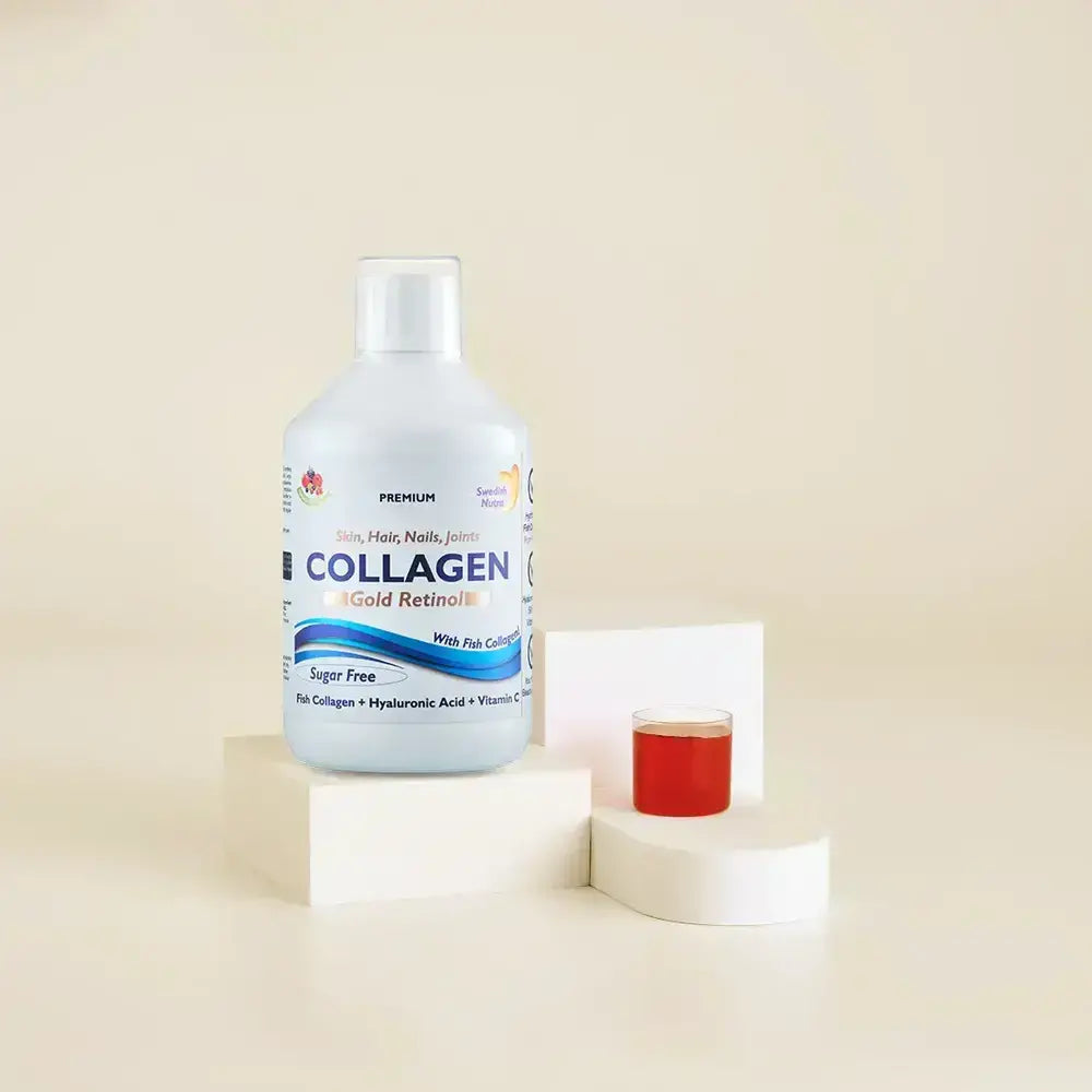 Collagène de poisson 12 500 mg Rétinol doré 500 ml <tc>Swedish Nutra</tc>
