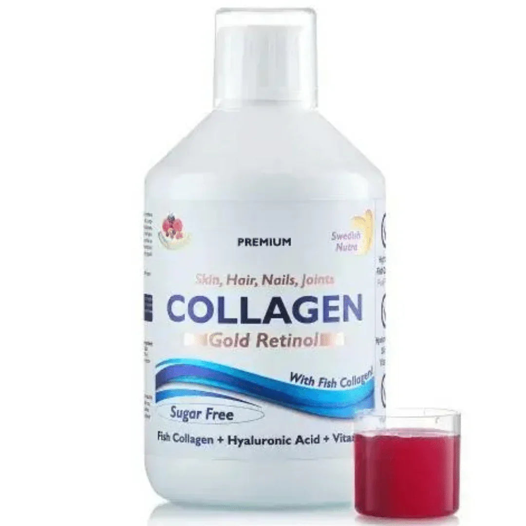 Collagène de poisson 12 500 mg Rétinol doré 500 ml <tc>Swedish Nutra</tc>
