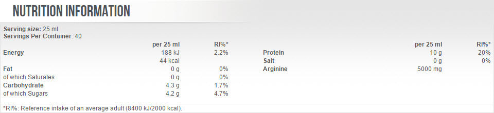 Arginine Liquide 1000 ml.