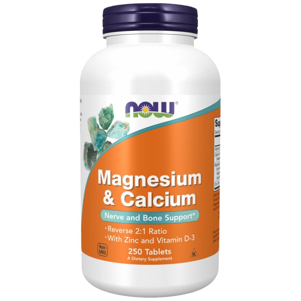 Magnésium et calcium | avec vitamine D3 et L-Optizinc - 250 comprimés