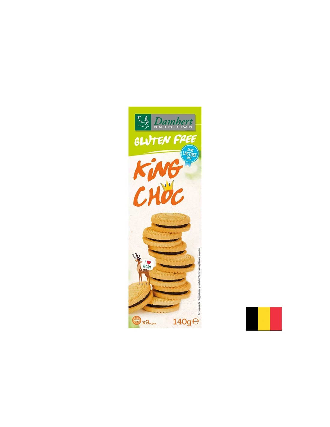 Biscuits sans gluten avec crème au chocolat, 140 g