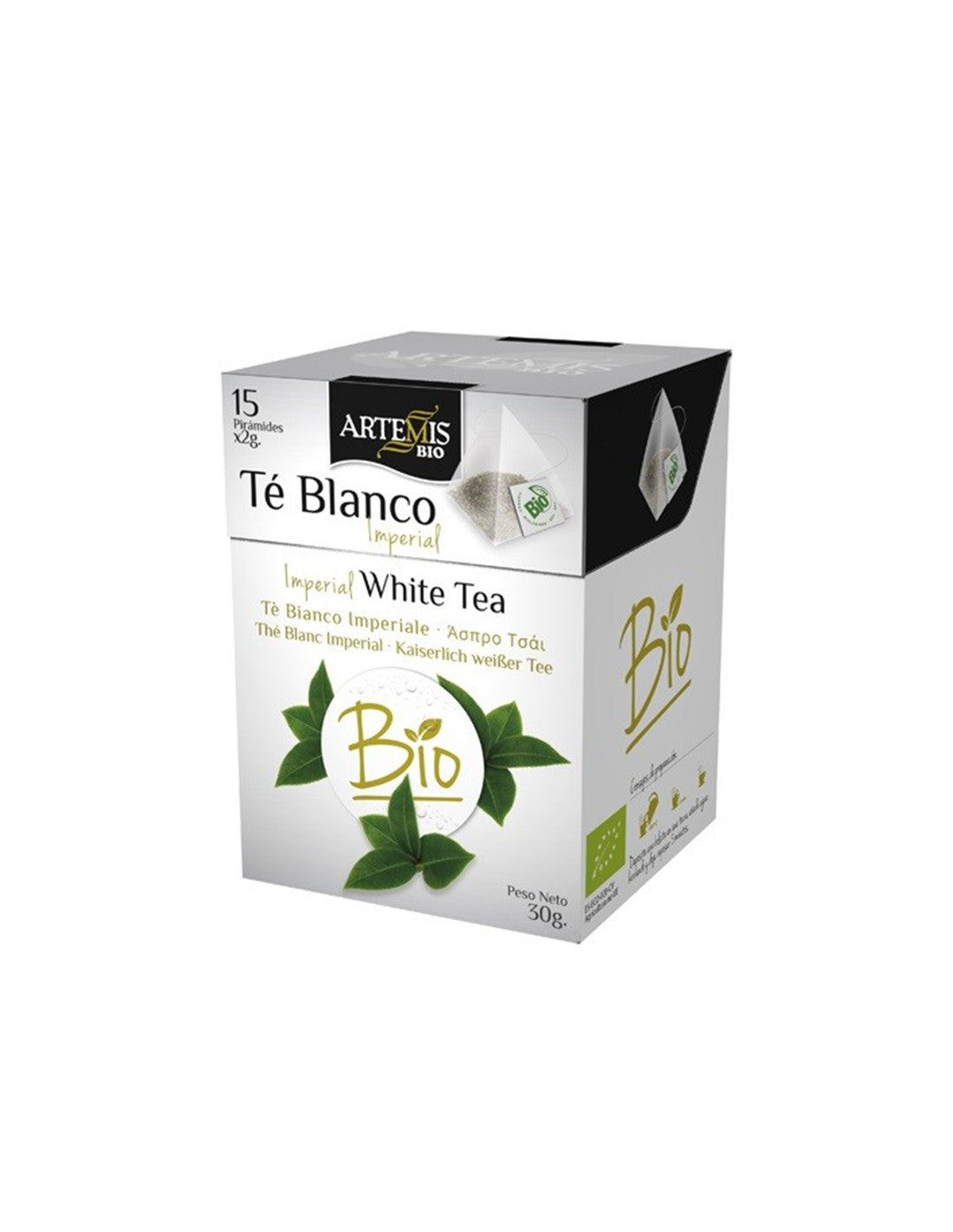 Bio de thé blanc, 15 sacs de filtre